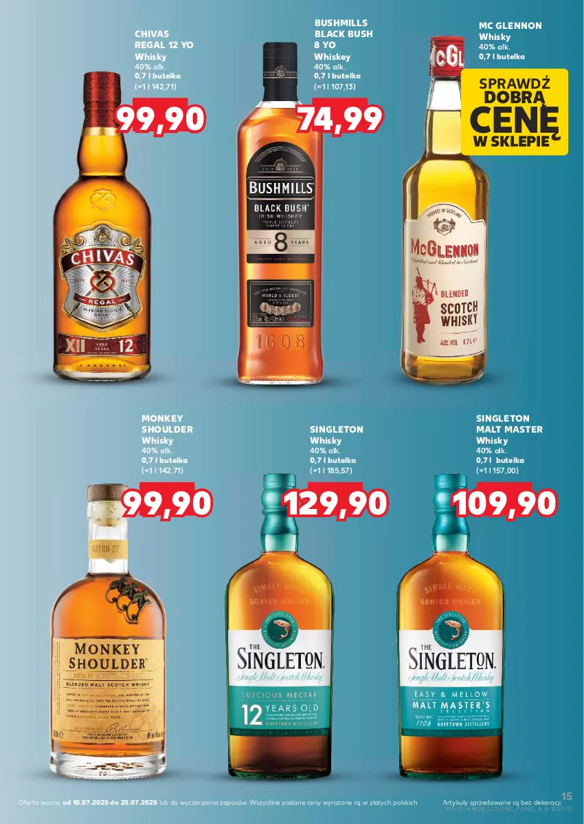 Gazetka promocyjna Kaufland - Barek Kauflandu - ważna 10.07 do 23.07.2025 - strona 15 - produkty: Bushmills, Lack, Whiskey, Whisky