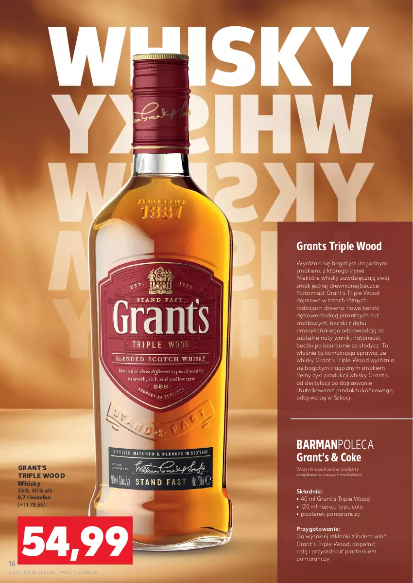 Gazetka promocyjna Kaufland - Barek Kauflandu - ważna 10.07 do 23.07.2025 - strona 16 - produkty: Bourbon, Gra, Koc, Lanki, Nuty, Plasterki, Sok, Whisky
