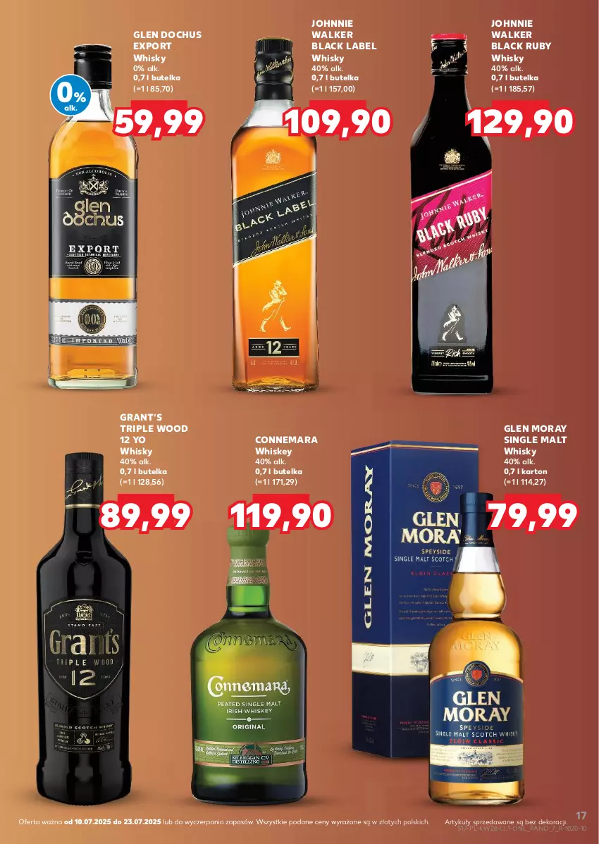 Gazetka promocyjna Kaufland - Barek Kauflandu - ważna 10.07 do 23.07.2025 - strona 17 - produkty: Gra, Johnnie Walker, Lack, Por, Whiskey, Whisky