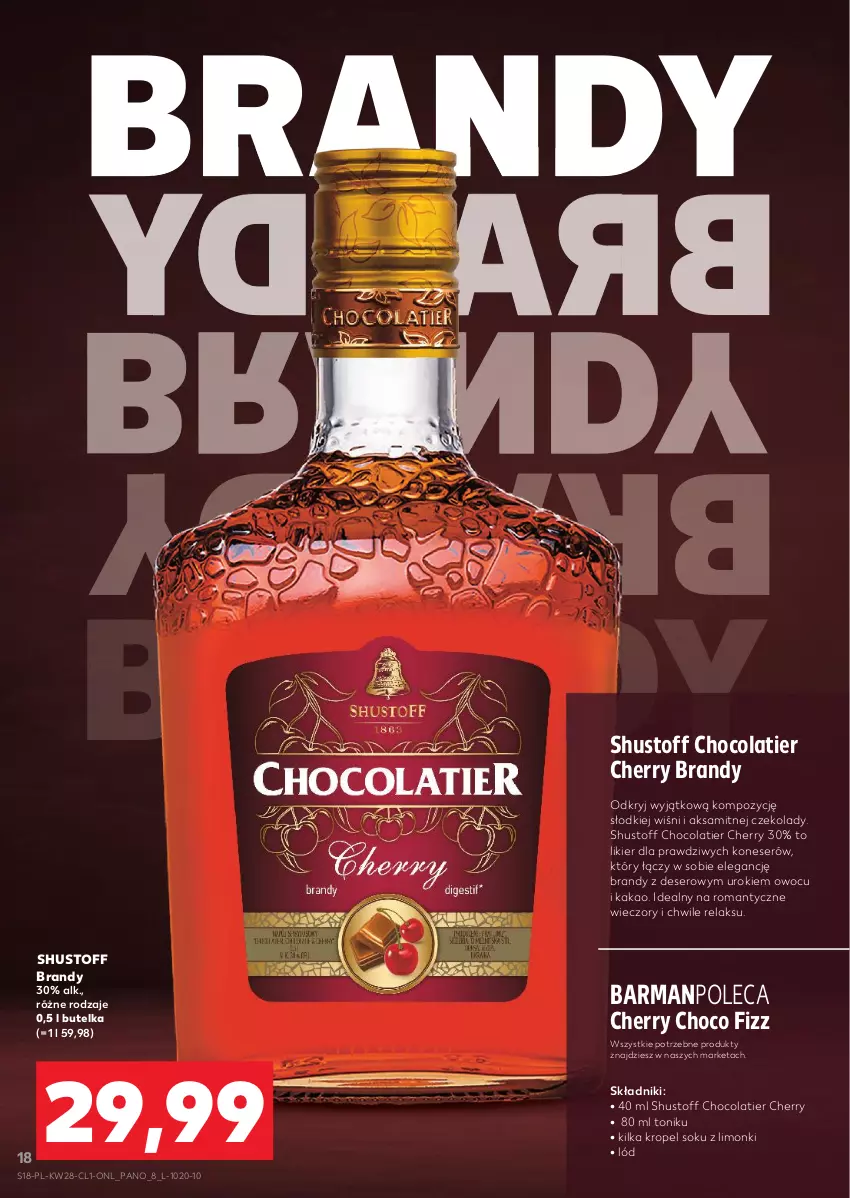 Gazetka promocyjna Kaufland - Barek Kauflandu - ważna 10.07 do 23.07.2025 - strona 18 - produkty: Aksam, Brandy, Deser, Kakao, Likier, Ser, Sok, Tonik