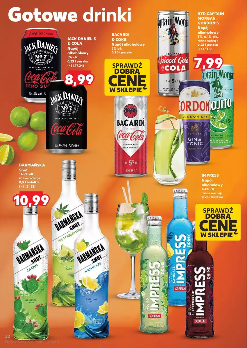 Gazetka promocyjna Kaufland - Barek Kauflandu - ważna 10.07 do 23.07.2025 - strona 22 - produkty: Bacardi, Captain Morgan, Napój