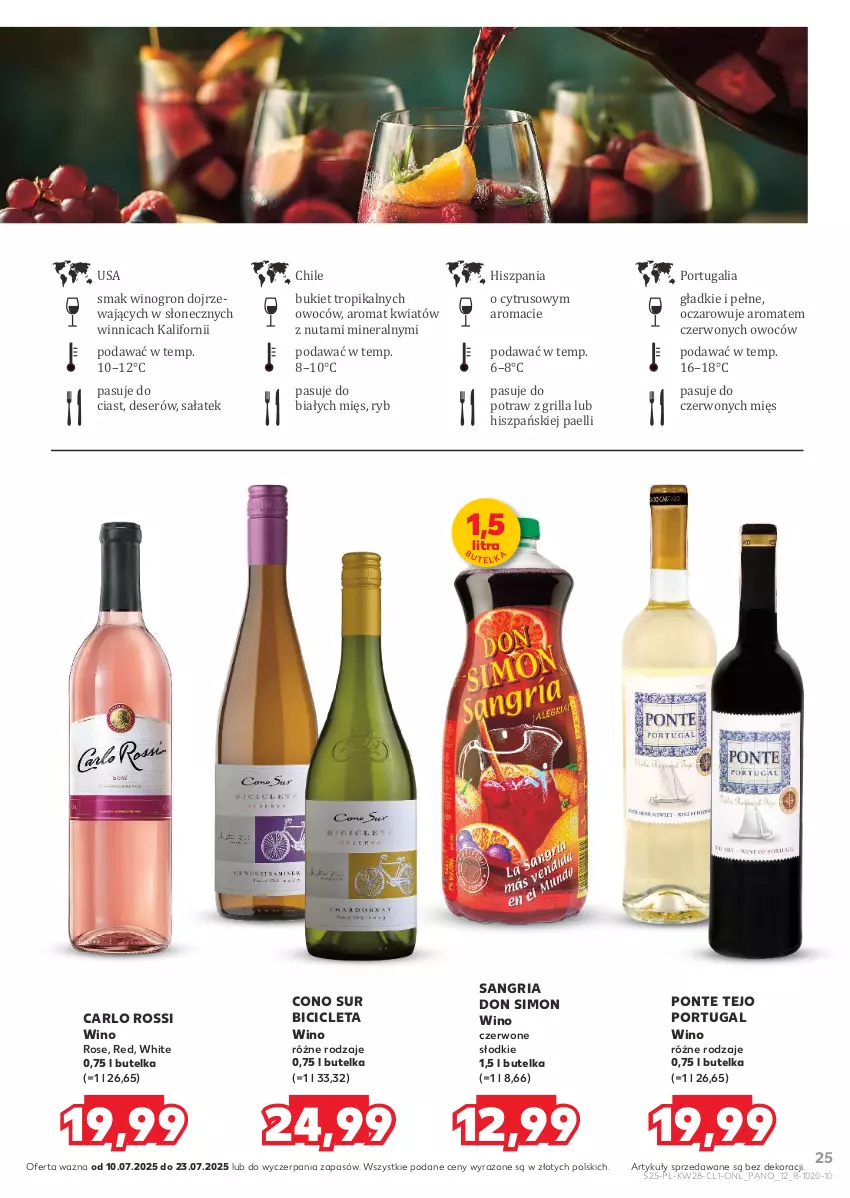Gazetka promocyjna Kaufland - Barek Kauflandu - ważna 10.07 do 23.07.2025 - strona 25 - produkty: BIC, Bukiet, Carlo Rossi, Deser, Grill, Por, Sałat, Ser, Wino, Wino czerwone