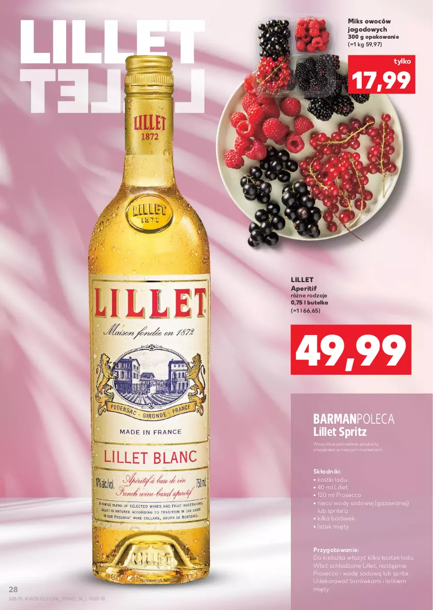 Gazetka promocyjna Kaufland - Barek Kauflandu - ważna 10.07 do 23.07.2025 - strona 28 - produkty: Borówka, Prosecco, Sprite, Stek