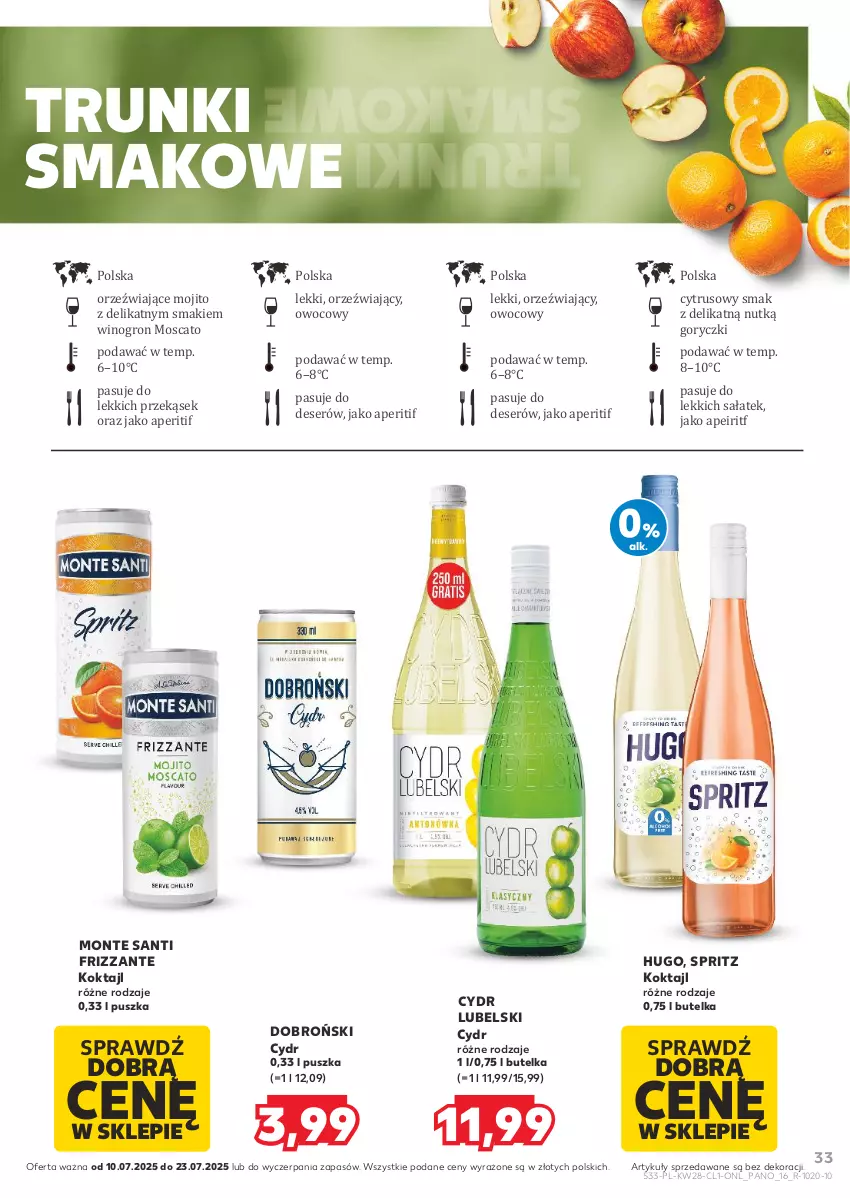 Gazetka promocyjna Kaufland - Barek Kauflandu - ważna 10.07 do 23.07.2025 - strona 33 - produkty: Deser, Monte, Monte Santi, Sałat, Ser, Wino