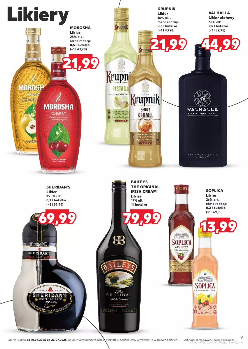 Gazetka promocyjna Kaufland - Barek Kauflandu - ważna 10.07 do 23.07.2025 - strona 9 - produkty: Gin, Krupnik, Likier, Soplica