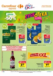 Gazetka promocyjna Carrefour - Gazetka Express - Gazetka - ważna od 24.10 do 24.10.2022 - strona 2 - produkty: Piwa, Piwo, Lubella, Makaron, Koc, Gra, Prince Polo, Bell, Wafelek, Kawa mielona, Kawa, Kosz, Bella, Jacobs, Okocim