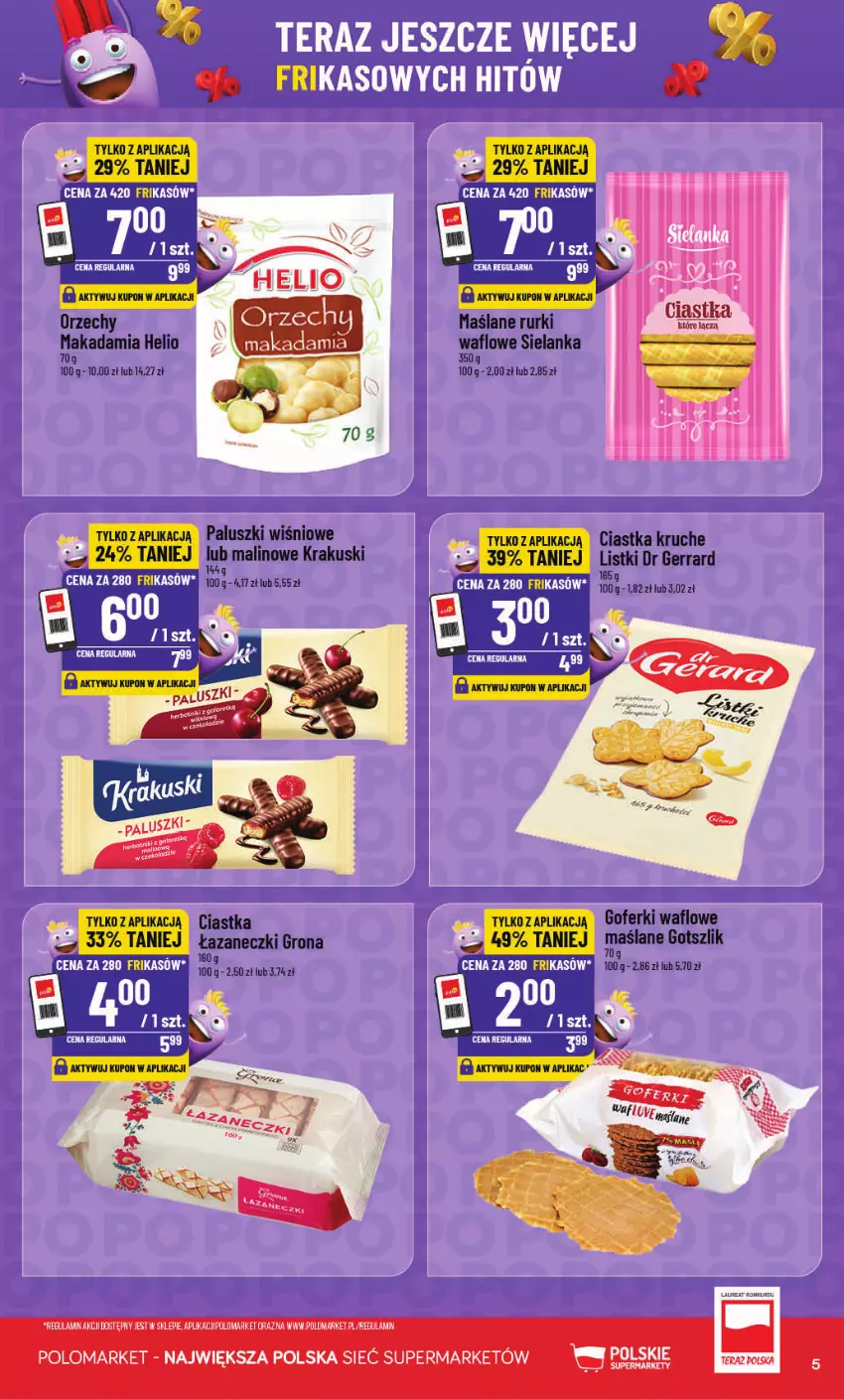 Gazetka promocyjna PoloMarket - Katalog Frikasów od 28.10 - ważna 28.10 do 03.11.2026 - strona 5 - produkty: Ciastka, Helio, Krakus, Krakuski, Rurki, Tera