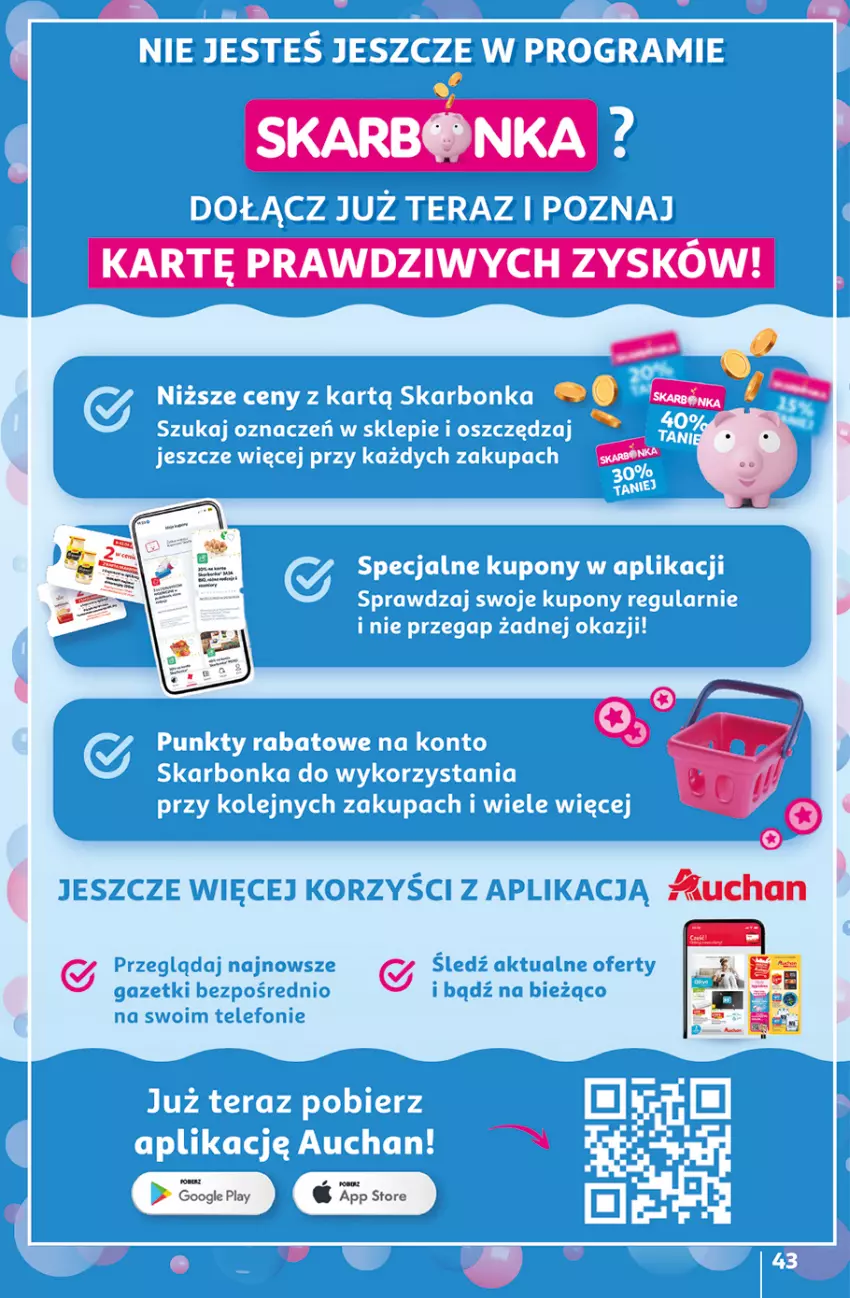 Gazetka promocyjna Auchan - LATO PEŁNE PRZYJEMNOŚCI Hipermarket - ważna 10.07 do 16.07.2025 - strona 43