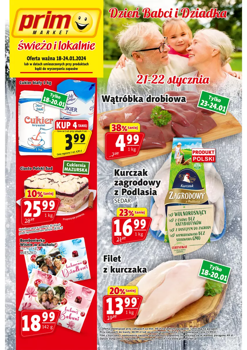 Gazetka promocyjna Prim Market - ważna 18.01 do 24.01.2024 - strona 1 - produkty: Kurczak, LANA