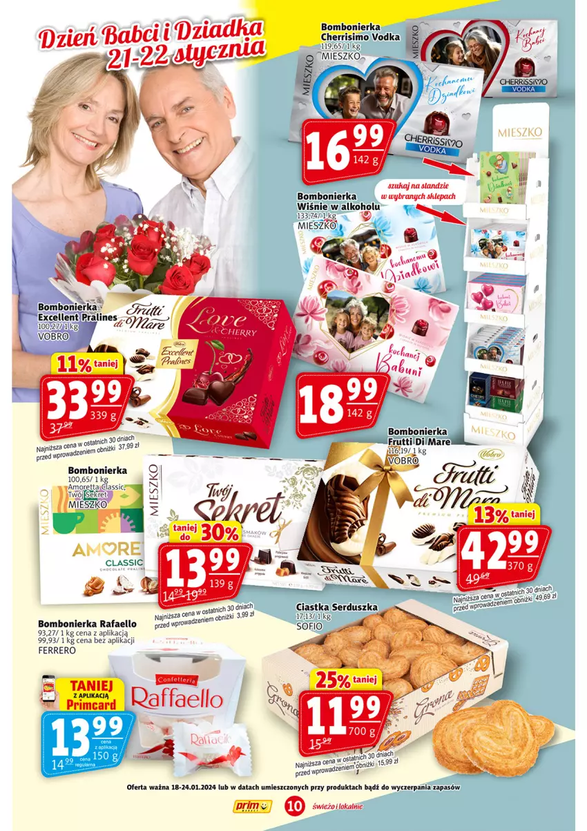 Gazetka promocyjna Prim Market - ważna 18.01 do 24.01.2024 - strona 10 - produkty: Ciastka, Fa, Ferrero, Kret, Ser