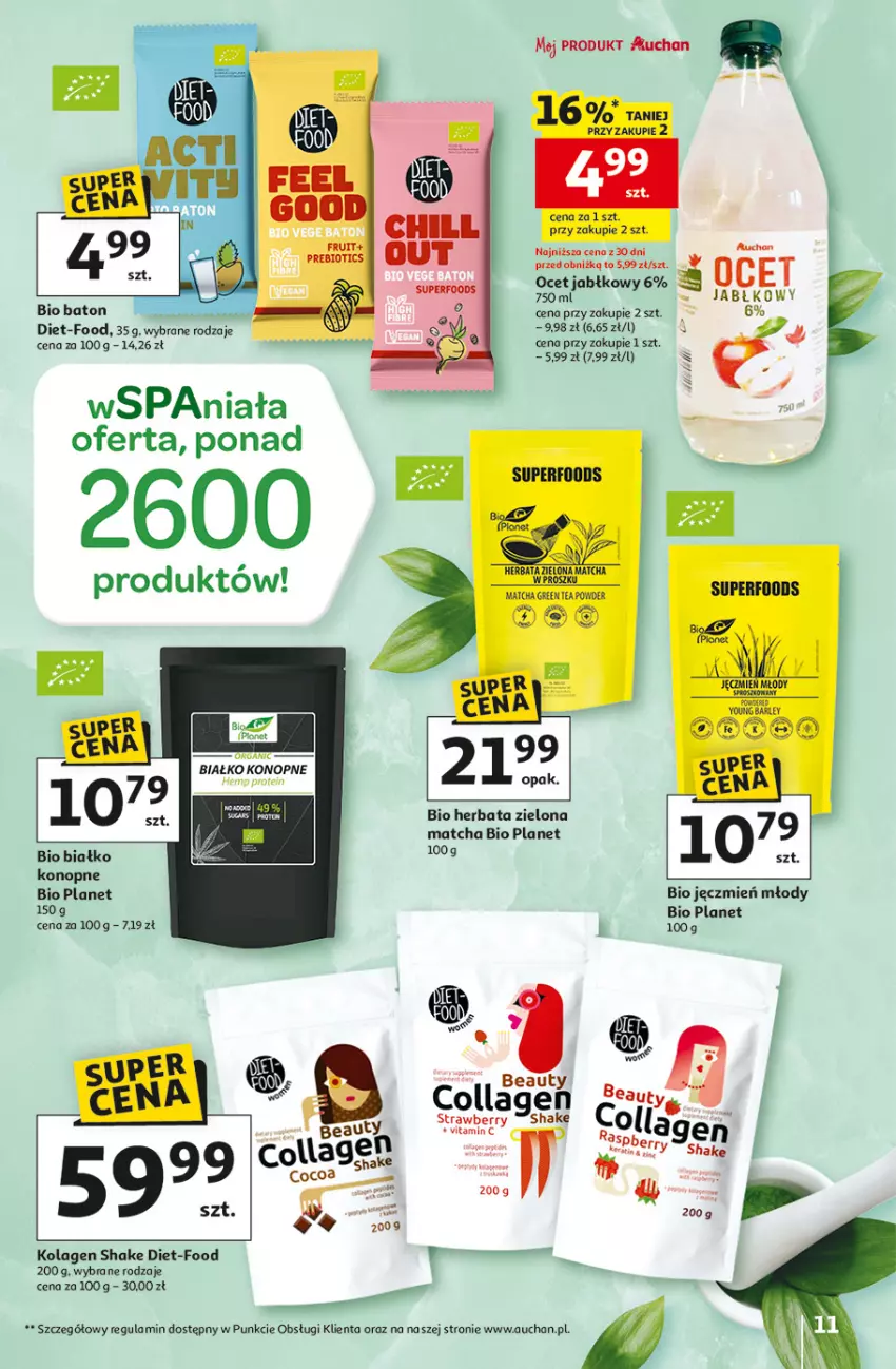 Gazetka promocyjna Auchan - 30 Lat Hipermarket - ważna 05.03 do 11.03.2026 - strona 11 - produkty: Baton, Fa, Herbata, Kolagen, Ocet