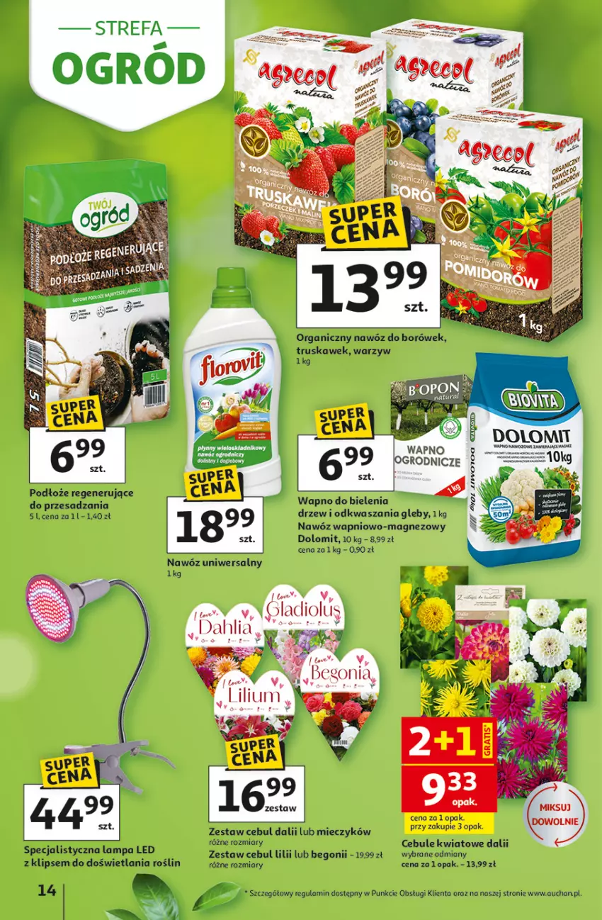 Gazetka promocyjna Auchan - 30 Lat Hipermarket - ważna 05.03 do 11.03.2026 - strona 14 - produkty: Amica, Lampa, Lampa LED, Magnez, Miecz, Nawóz