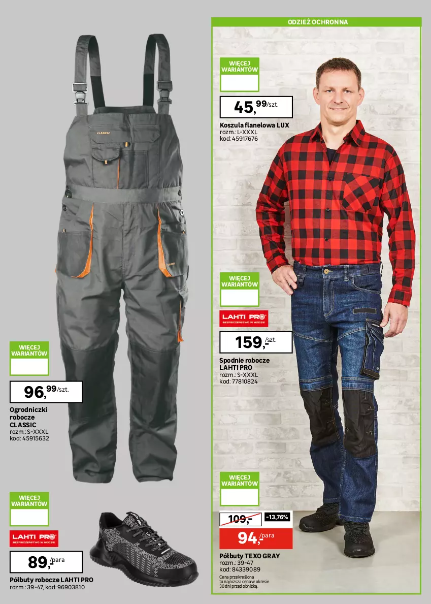 Gazetka promocyjna Leroy Merlin - Gazetka Leroy Merlin - ważna 26.08 do 27.09.2026 - strona 12 - produkty: Bluza, Buty, Buty robocze, Gra, Kosz, Koszula, Półbuty, Spodnie