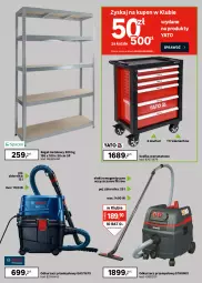 Gazetka promocyjna Leroy Merlin - Gazetka Leroy Merlin - Gazetka - ważna od 27.09 do 27.09.2026 - strona 8 - produkty: Odkurzacz, Ser, Por, Odkurzacz przemysłowy, Walizka, Skrzynka narzędziowa, Organizer, Pojemnik, Tran, Regał, Szafka, Sport, Wózek, Regał metalowy