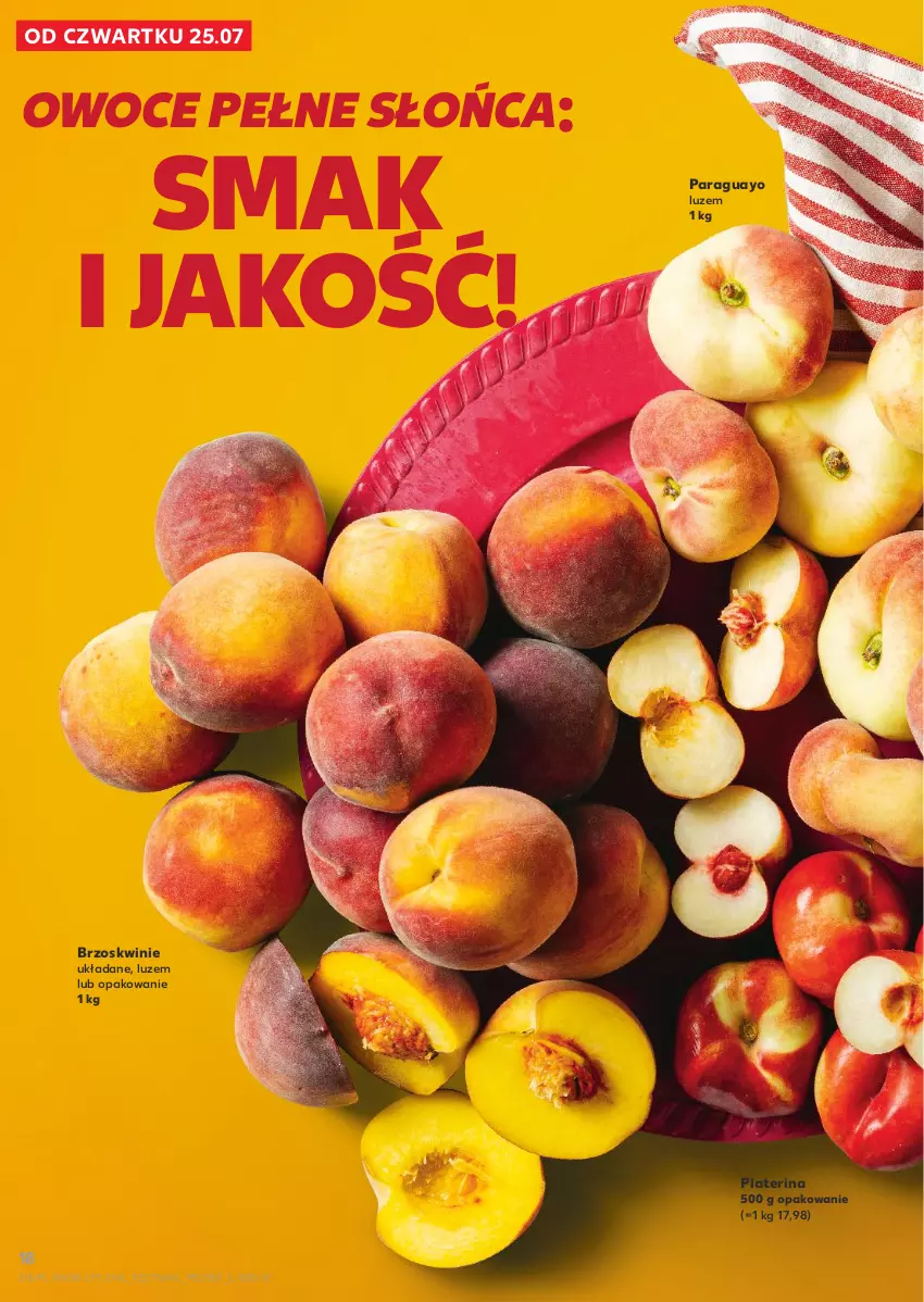 Gazetka promocyjna Kaufland - Gazetka tygodnia - ważna 25.07 do 31.07.2024 - strona 18 - produkty: Brzoskwinie, Owoce, Stek
