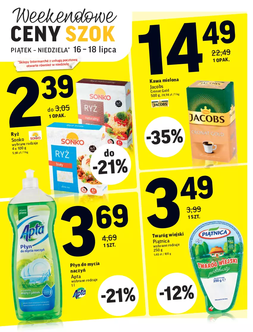 Gazetka promocyjna Intermarche - Gazetka promocyjna - ważna 13.07 do 19.07.2021 - strona 39 - produkty: Jacobs, Kawa, Kawa mielona, Piątnica, Sonko, Twaróg