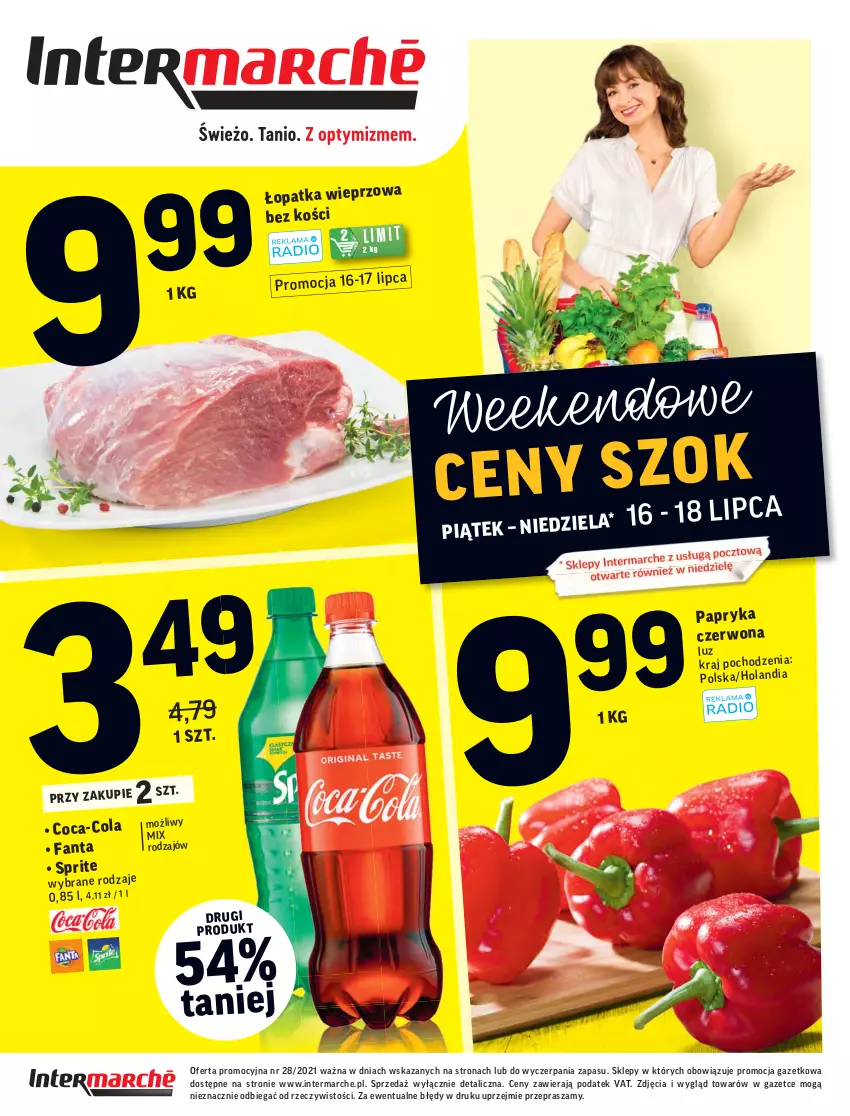 Gazetka promocyjna Intermarche - Gazetka promocyjna - ważna 13.07 do 19.07.2021 - strona 40 - produkty: Coca-Cola, Fa, Fanta, Sprite