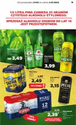 Gazetka promocyjna Netto - Gazetka spożywcza 27.06-02.07 - Gazetka - ważna od 02.07 do 02.07.2022 - strona 15 - produkty: Piwa, Piwo, Gra, Heineken, Tatra, Harnaś