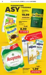 Gazetka promocyjna Netto - Gazetka spożywcza 27.06-02.07 - Gazetka - ważna od 02.07 do 02.07.2022 - strona 2 - produkty: Mus, Kawa mielona, Kawa, Jacobs Krönung, Muszynianka, Danio, Woda mineralna, Jacobs, Woda, Nestlé