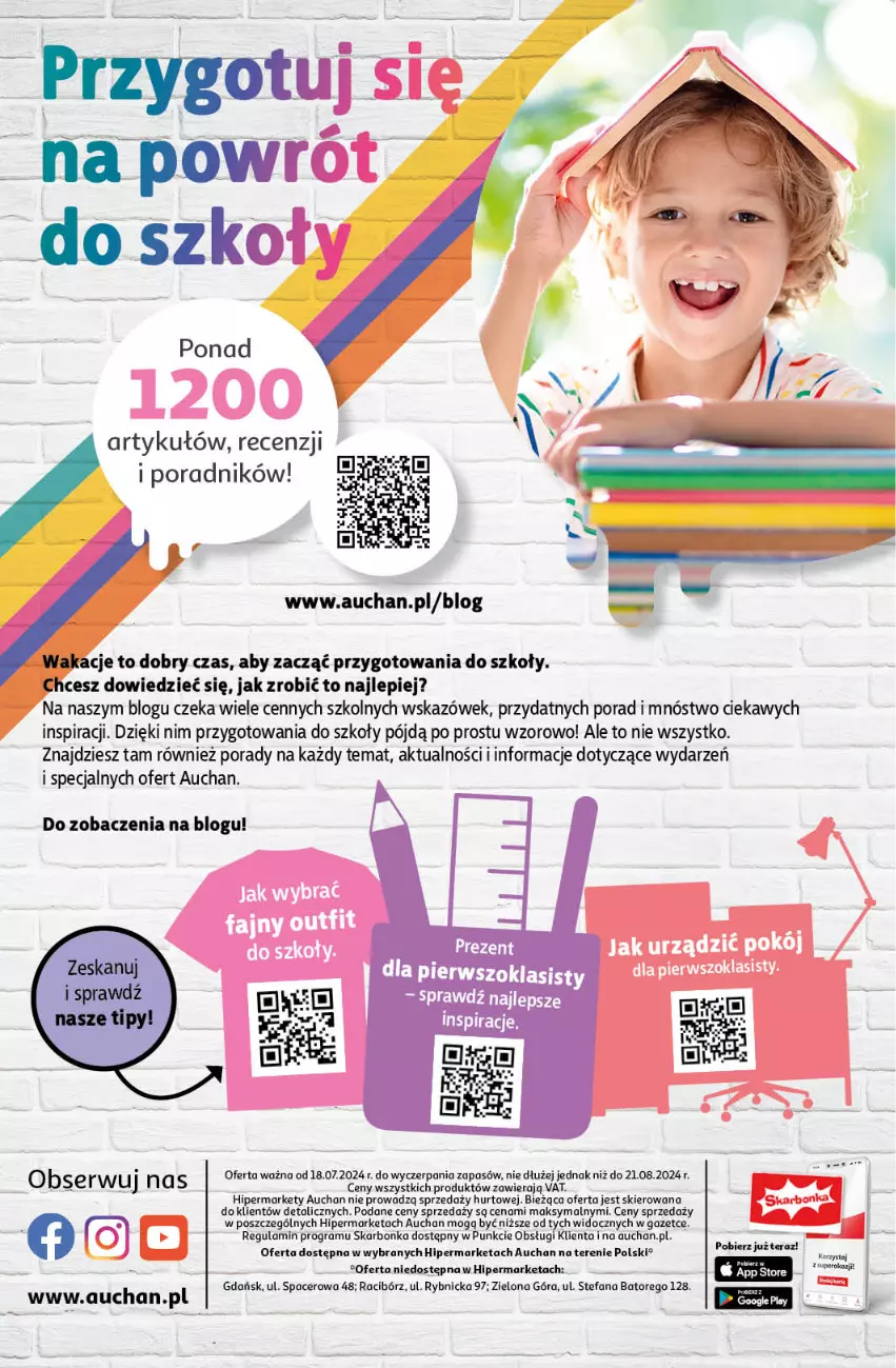 Gazetka promocyjna Auchan - JESZCZE LEPSZE oCeny Hipermarket - ważna 18.07 do 21.08.2024 - strona 32 - produkty: Acer, Fa, Gra, Por, Tera