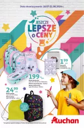 Gazetka promocyjna Auchan - JESZCZE LEPSZE oCeny Hipermarket - Gazetka - ważna od 21.08 do 21.08.2024 - strona 1 - produkty: Piórnik, Plecak, Obuwie