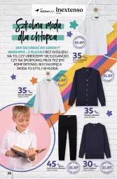 Gazetka promocyjna Auchan - JESZCZE LEPSZE oCeny Hipermarket - Gazetka - ważna od 21.08 do 21.08.2024 - strona 28 - produkty: Sweter, Por, Mus, Kardigan, Chia, Kosz, Koszula, Sport, Moda, Spodnie