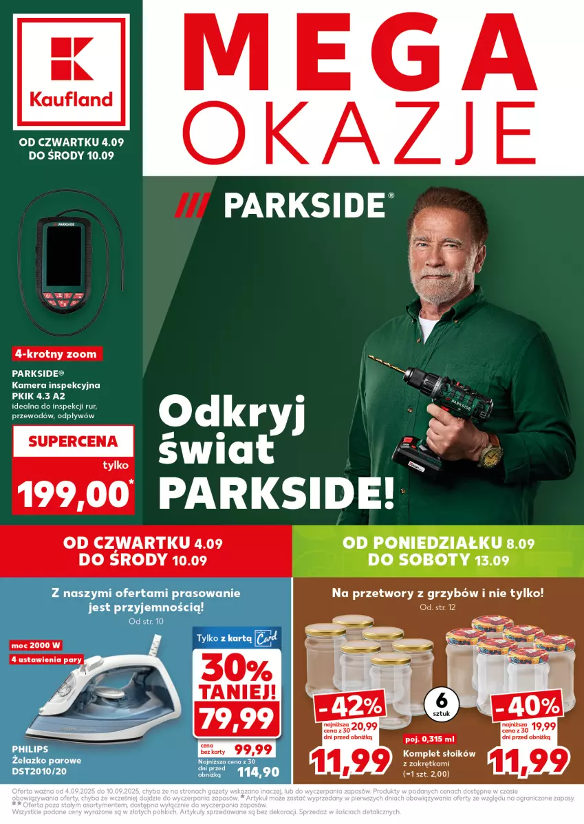 Gazetka promocyjna Kaufland - Kaufland - ważna 04.09 do 10.09.2025 - strona 1 - produkty: Kamera, Parkside, Philips