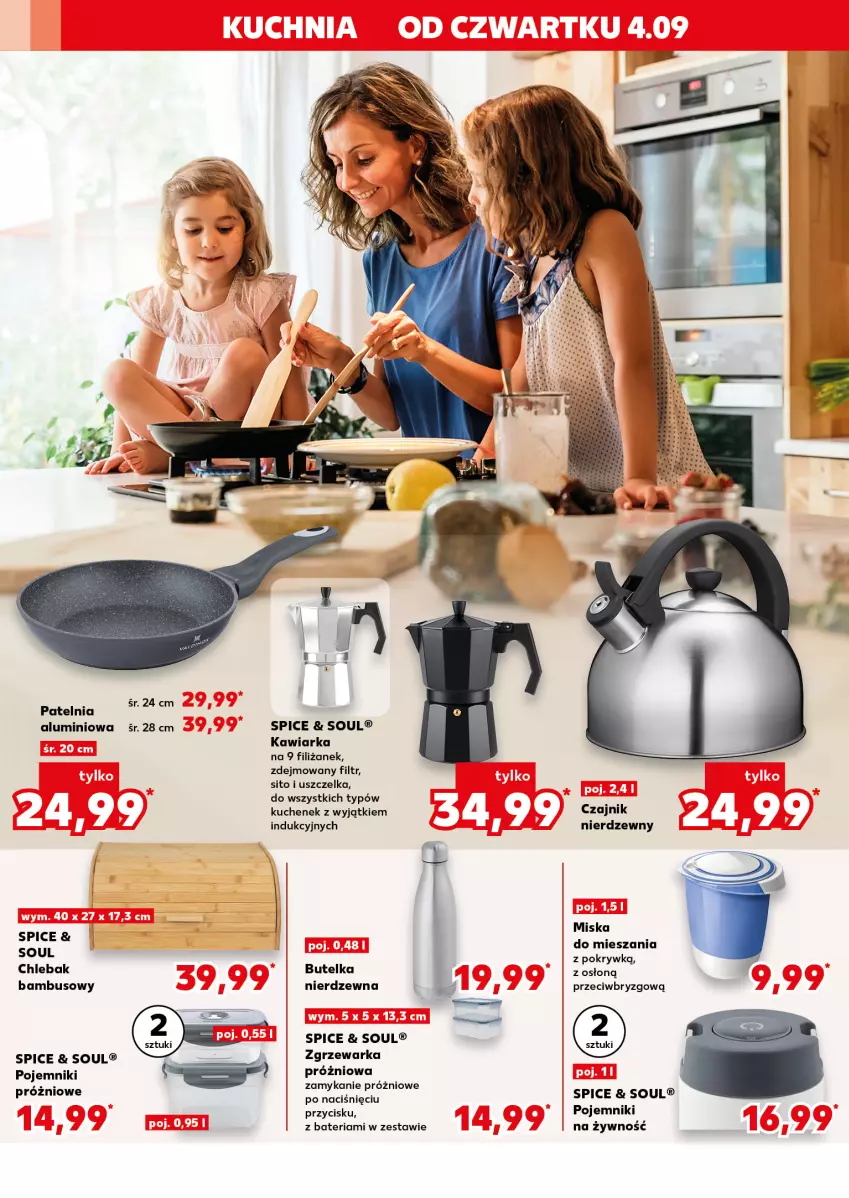 Gazetka promocyjna Kaufland - Kaufland - ważna 04.09 do 10.09.2025 - strona 12 - produkty: Bateria, Chleb, Chlebak, Czajnik, Kawiarka, Patelnia, Pojemnik, Sito, Warka