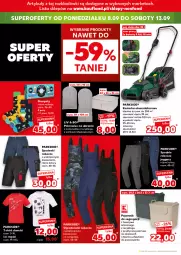 Gazetka promocyjna Kaufland - Kaufland - Gazetka - ważna od 10.09 do 10.09.2025 - strona 18 - produkty: Parkside, Ubrania, Sok, Pokrowiec na ubrania, Karp, Pojemnik, Spodnie, Pokrowiec, Kosiarka, Akumulator