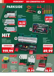 Gazetka promocyjna Kaufland - Kaufland - Gazetka - ważna od 10.09 do 10.09.2025 - strona 4 - produkty: Piec, Parkside, Zestaw wkrętaków, Por, PSB, Wkręt, Szczypce, Zestaw wierteł, Gres