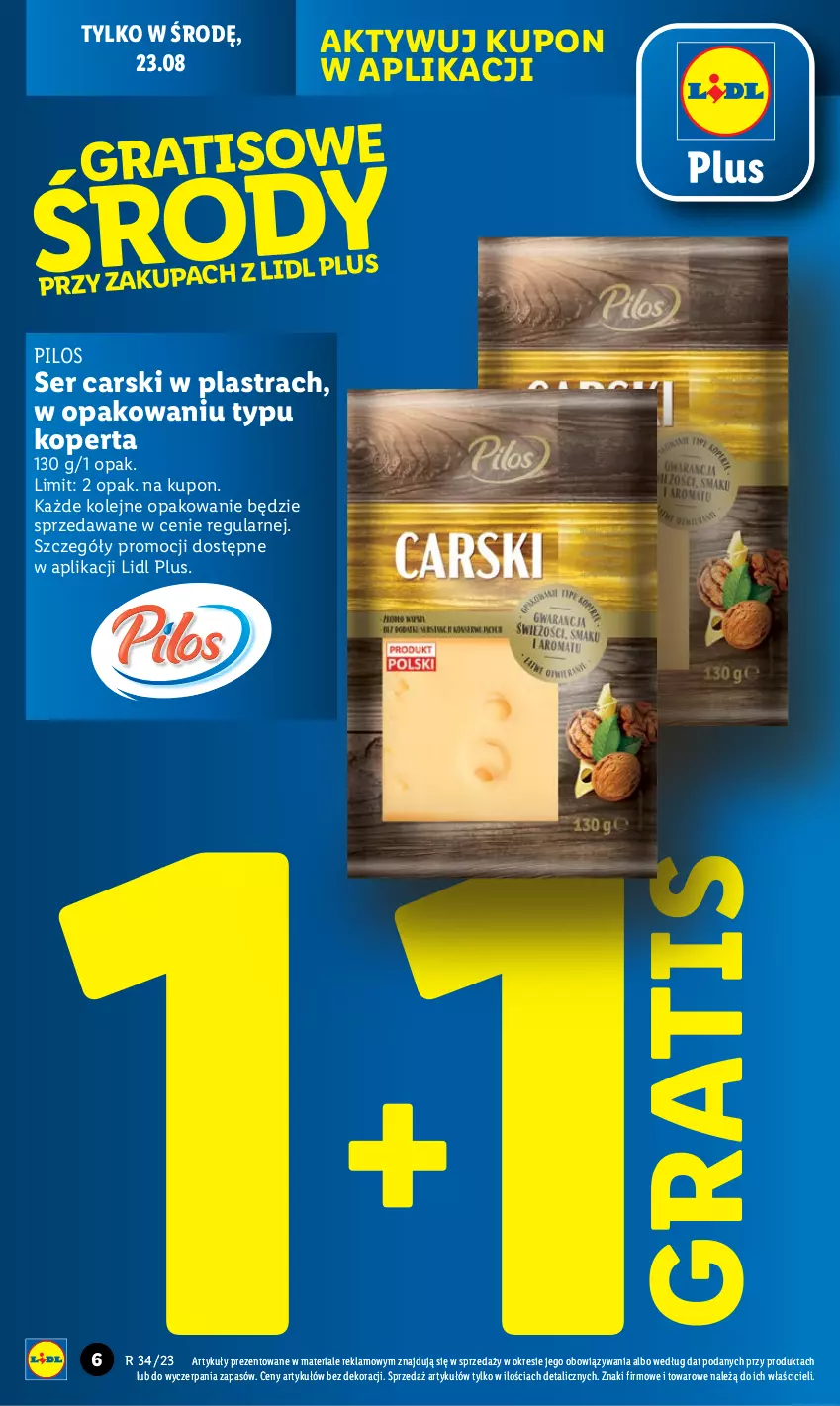 Gazetka promocyjna Lidl - GAZETKA - ważna 21.08 do 27.08.2023 - strona 10 - produkty: Cars, Gra, Olej, Pilos, Ser