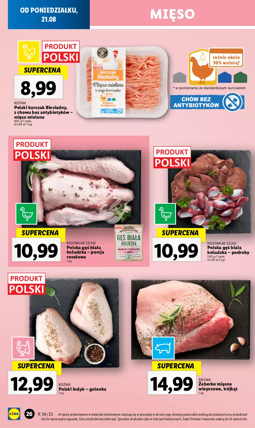 Gazetka promocyjna Lidl - GAZETKA - ważna 21.08 do 27.08.2023 - strona 32 - produkty: Kurczak, Mięso, Mięso mielone, Por