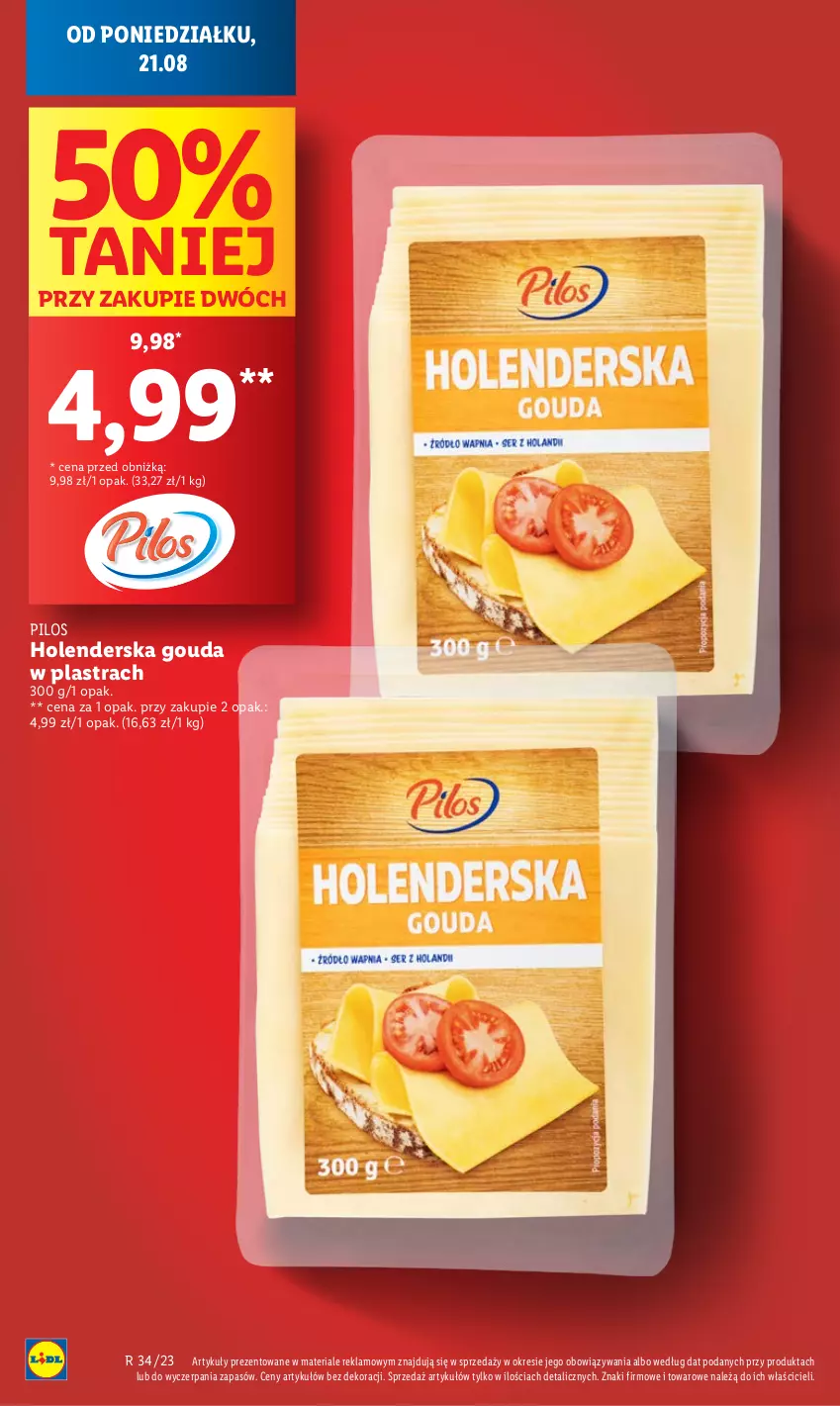 Gazetka promocyjna Lidl - GAZETKA - ważna 21.08 do 27.08.2023 - strona 6 - produkty: Gouda, Pilos