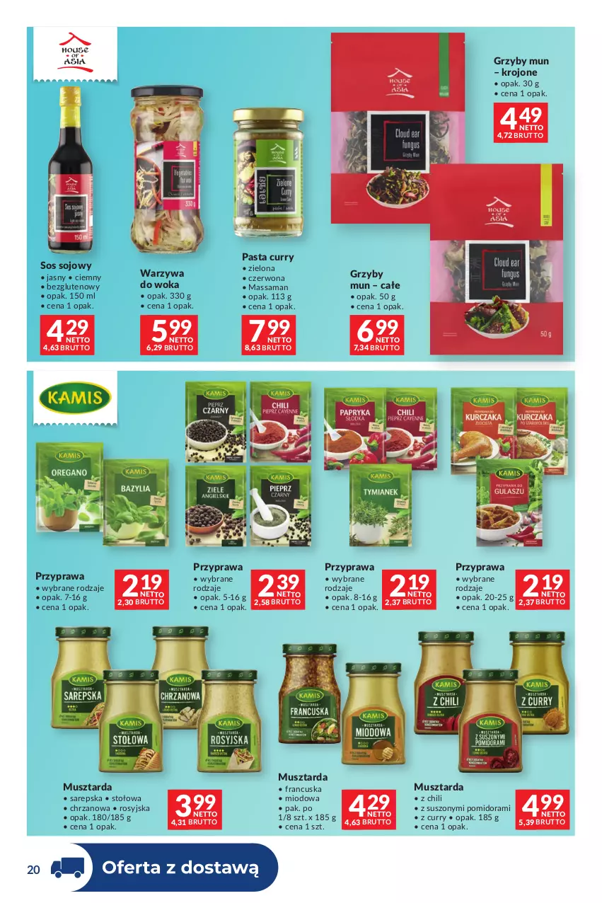 Gazetka promocyjna Makro - Dystrybucja do sklepów - ważna 27.10 do 23.11.2026 - strona 20 - produkty: Chrzan, Grzyby, Grzyby mun, Mus, Musztarda, Sos, Sos sojowy, Warzywa, Warzywa do woka