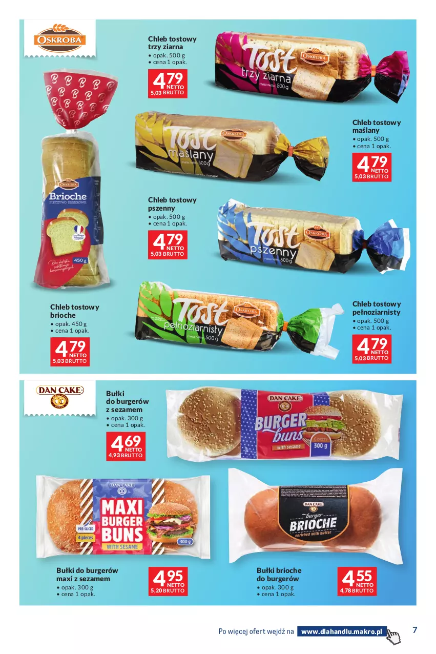 Gazetka promocyjna Makro - Dystrybucja do sklepów - ważna 27.10 do 23.11.2026 - strona 7 - produkty: Burger, Chleb, Chleb tostowy, Sezam