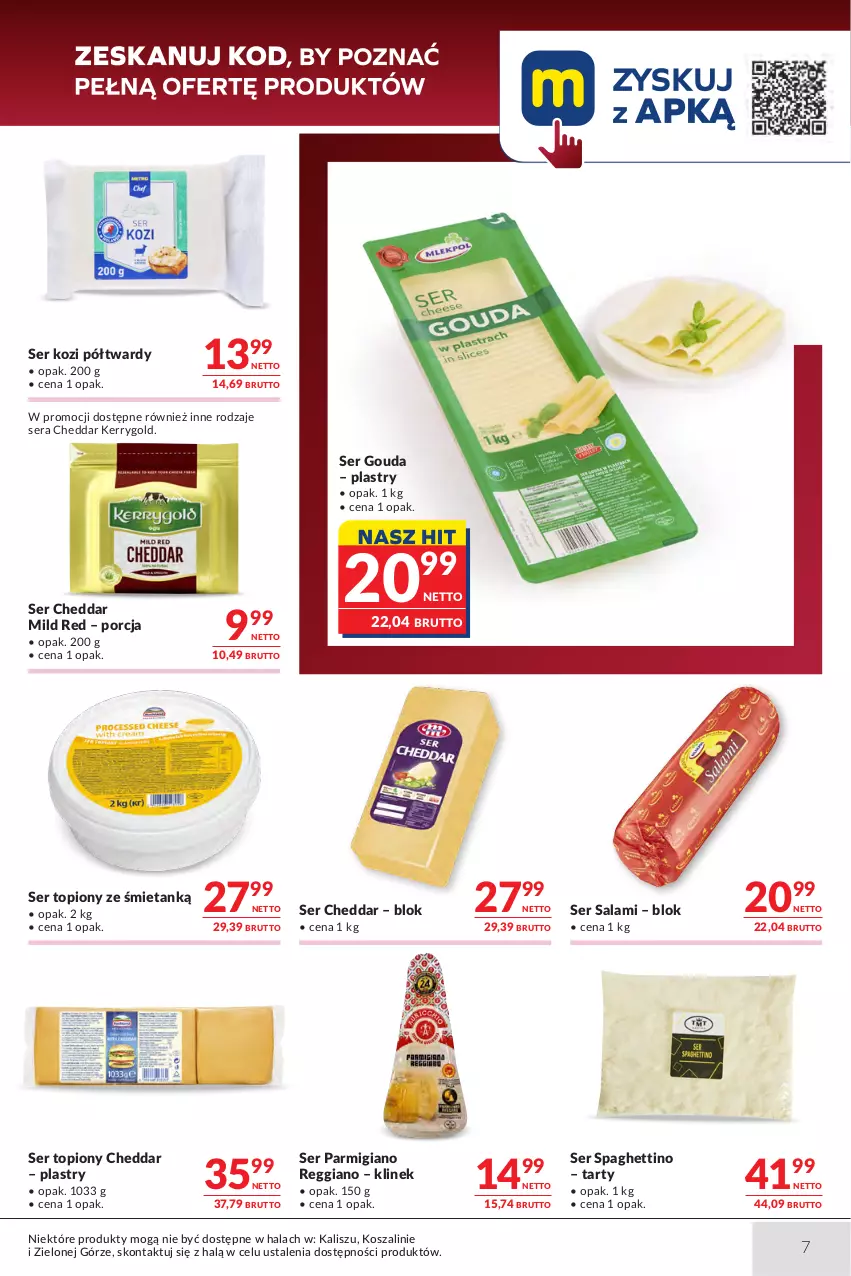 Gazetka promocyjna Makro - Oferta dla Gastronomii - ważna 29.09 do 12.10.2026 - strona 7 - produkty: Cheddar, Gouda, Kosz, Por, Salami, Ser, Ser kozi, Ser salami, Ser topiony, Spaghetti, Szal, Top