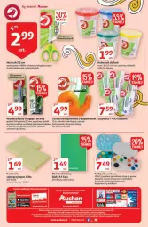 Gazetka promocyjna Auchan - Rysują się supertanie okazje Supermarkety - Gazetka - ważna od 25.08 do 25.08.2021 - strona 12 - produkty: Ser, Noż, Mop, Nożyczki, Długopis, Klej, Uchwyty, Tera, Tran, Tusz, Kredka, Fa