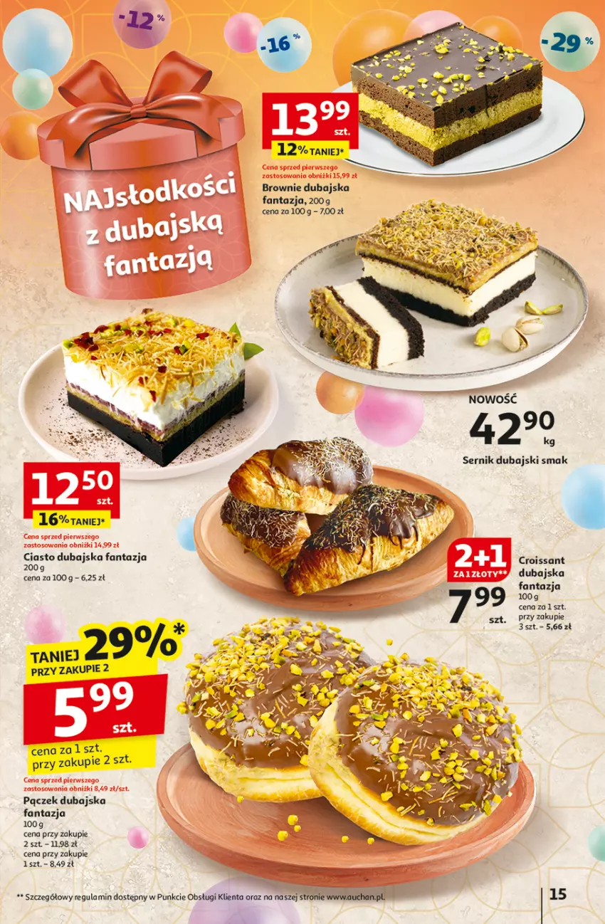 Gazetka promocyjna Auchan - Te URODZINY są NAJ Hipermarket - ważna 30.04 do 07.05.2025 - strona 19 - produkty: Brownie, Fa, Fanta, Pączek