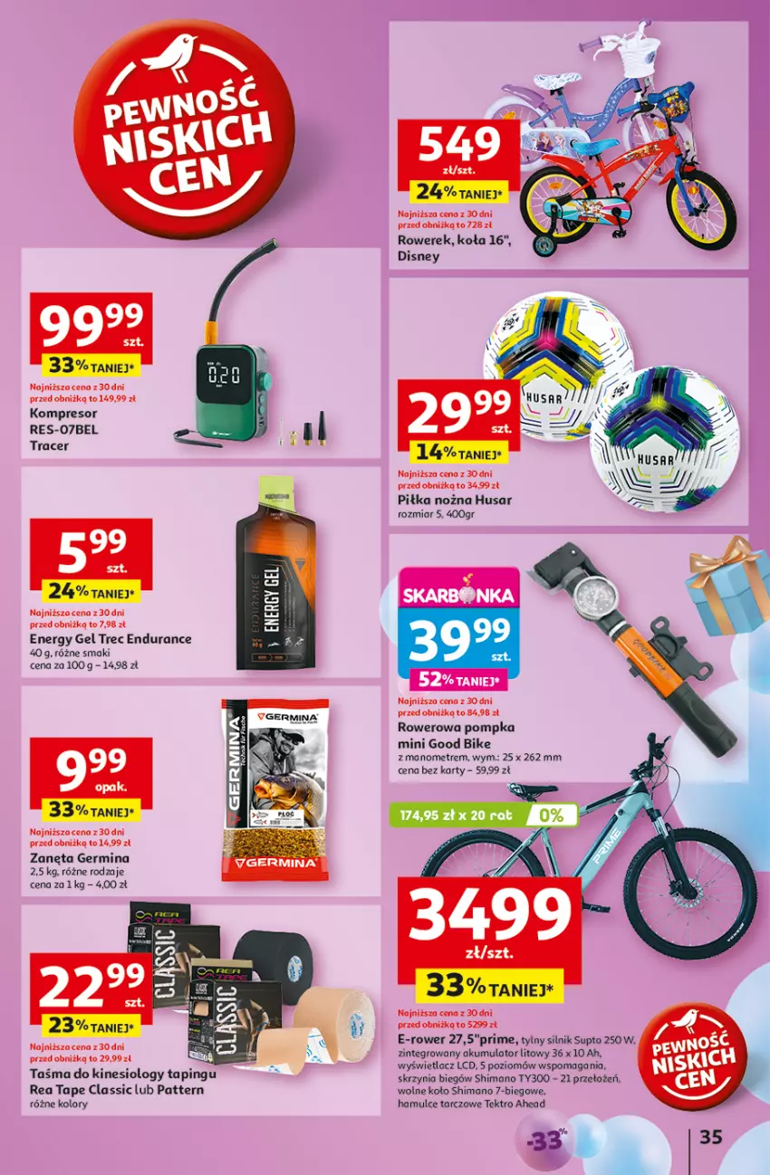 Gazetka promocyjna Auchan - Te URODZINY są NAJ Hipermarket - ważna 30.04 do 07.05.2025 - strona 39 - produkty: Acer, Akumulator, Disney, Kompresor, Noż, Pompka, Rower, Rowerek