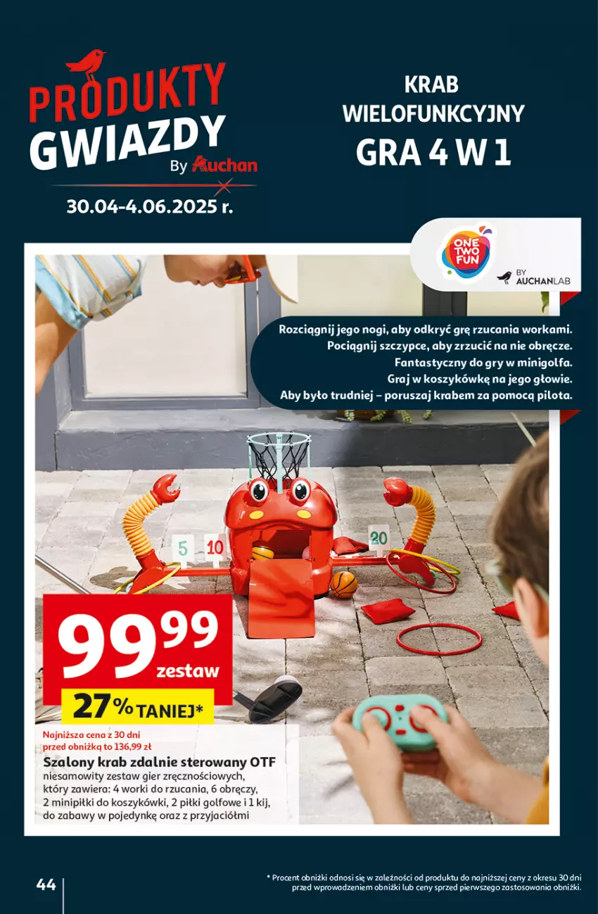 Gazetka promocyjna Auchan - Te URODZINY są NAJ Hipermarket - ważna 30.04 do 07.05.2025 - strona 48 - produkty: Fa, Fanta, Gra, Gry, Kosz, Orka, Por, Szal