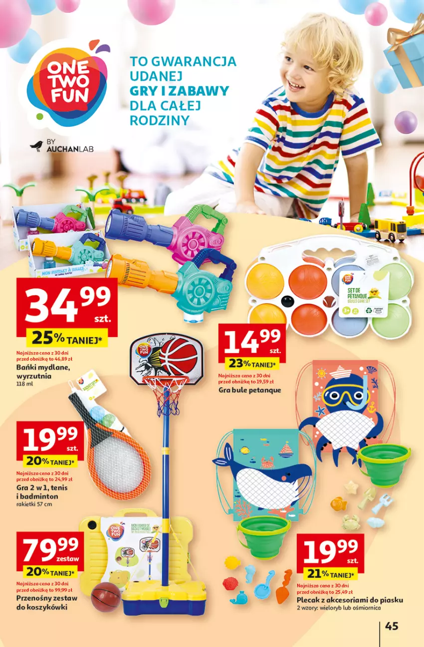 Gazetka promocyjna Auchan - Te URODZINY są NAJ Hipermarket - ważna 30.04 do 07.05.2025 - strona 49 - produkty: Gra, Gry, Kosz, Plecak, Wyrzutnia