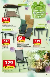 Gazetka promocyjna Auchan - Te URODZINY są NAJ Hipermarket - Gazetka - ważna od 07.05 do 07.05.2025 - strona 57 - produkty: Krzesło ogrodowe, Huśtawka, Stół, Krzesło, Poduszka