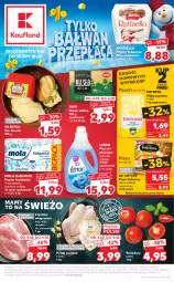 Gazetka promocyjna Kaufland - OFERTA TYGODNIA - Gazetka - ważna od 10.02 do 10.02.2021 - strona 1 - produkty: Piec, Kurczak, Feliciana, Ser, Gra, Papier, Rama, Jagr, Praliny, Raffaello, Tusz, Papier toaletowy, Dr. Oetker, Pizza, Płyn do płukania, Mąka, Mola, Młynpol, Mąka pszenna, Gouda, Masło, Pomidory, Lenor, Kokos, Fa