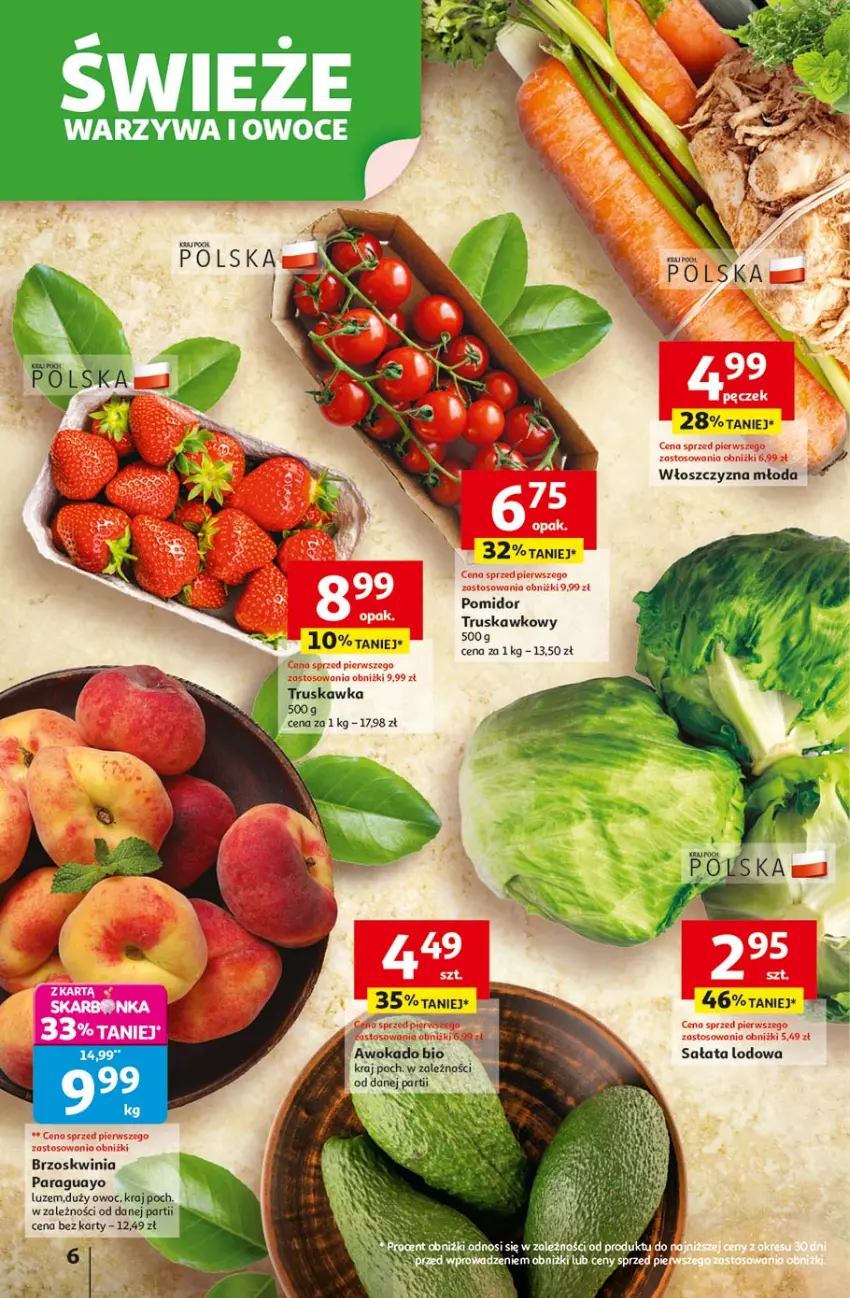 Gazetka promocyjna Auchan - Pewność niskich cen Hipermarket - ważna 17.07 do 23.07.2025 - strona 6 - produkty: Sałat, Sałata lodowa