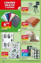 Gazetka promocyjna Auchan - Pewność niskich cen Hipermarket - Gazetka - ważna od 23.07 do 23.07.2025 - strona 28 - produkty: Pled, Koc, Tran, Taboret, Taboret składany, Obrus