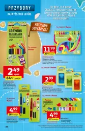 Gazetka promocyjna Auchan - Pewność niskich cen Hipermarket - Gazetka - ważna od 23.07 do 23.07.2025 - strona 36 - produkty: Por, Gin, Flamastry, Klej, Pojemnik, Tusz, Plastelina, Roller