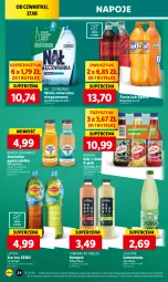 Gazetka promocyjna Lidl - GAZETKA - Gazetka - ważna od 30.06 do 30.06.2024 - strona 30 - produkty: Marchewka, Nałęczowianka, Sok, Por, Lemoniada, Ice tea, Coca-Cola, Napoje, Sok jabłkowy, Lipton, Tymbark, Smoothie, Fanta, Woda mineralna, Woda, Sprite, Herbata, Gres, Mango, Mięta, Nektar, Kokos, Hortex, Fa