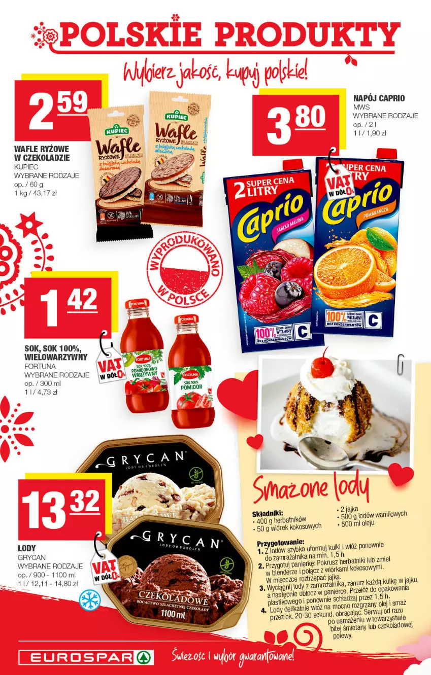 Gazetka promocyjna Spar - EuroSpar - ważna 30.01 do 12.02.2022 - strona 4 - produkty: Blender, Fortuna, Gry, Herbatniki, Kokos, Kupiec, Lody, Napój, Olej, Piec, Ryż, Ser, Sok