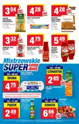 Gazetka promocyjna Spar - EuroSpar - Gazetka - ważna od 12.02 do 12.02.2022 - strona 13 - produkty: Piwo, Ketchup, Makaron, Ciasto francuskie, Sok, Por, Gra, Rust, Jaja, Truskawki, Chrupki, Perła, Przysnacki, Tymbark, Pudliszki, Pomidory, Heinz, Jaja z wolnego wybiegu