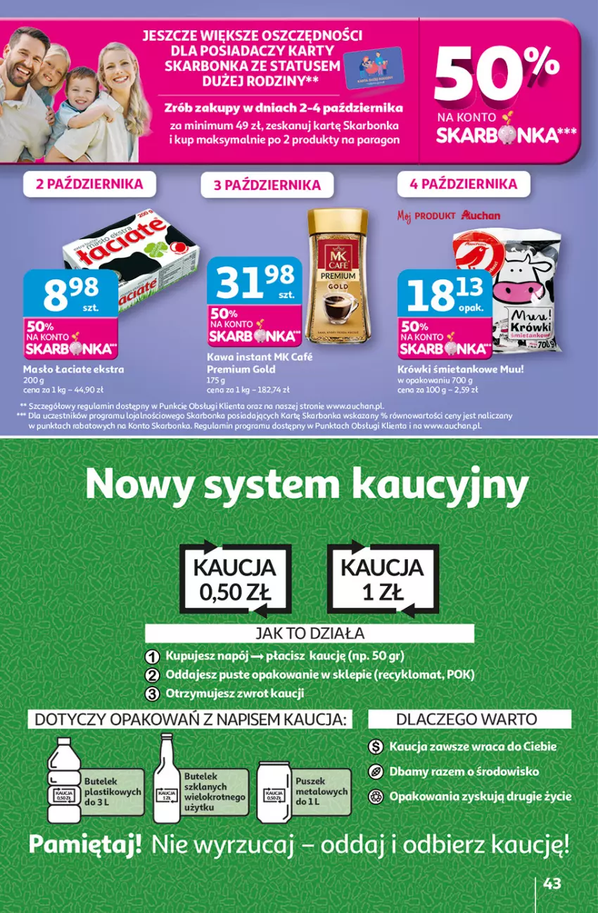 Gazetka promocyjna Auchan - Wielkie przeboje cenowe Hipermarket - ważna 02.10 do 08.10.2025 - strona 44